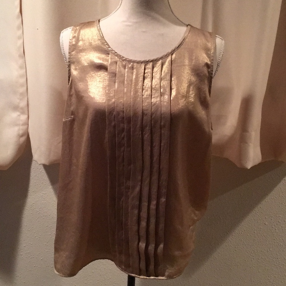 Dana Buchman XL gold top